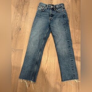 Zara Women's Classic Straight Leg Denim Jeans